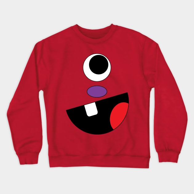 Silly Monster Face T-Shirt | One Eye Crewneck Sweatshirt by TeesByJay